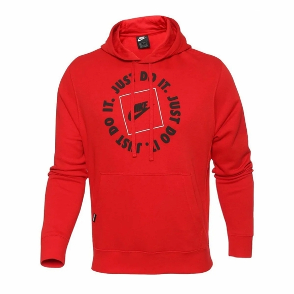 Nike Other - New With Tags Nike Just Do It Graphic Hoodie Sweater Multiple Sizes Red